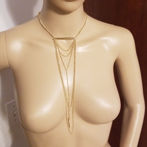 Steve Madden Jewelry - 🌸🆕️ Steve Madden Mutli Layer Gold Bar Necklace